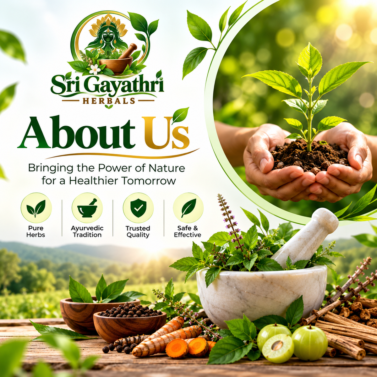 எங்களைப் பற்றி | Sri Gayathri Herbals