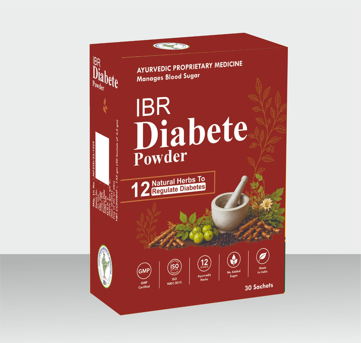 IBR Diabetes Powder – Ayurvedic Herbal Powder, 30 Sachets